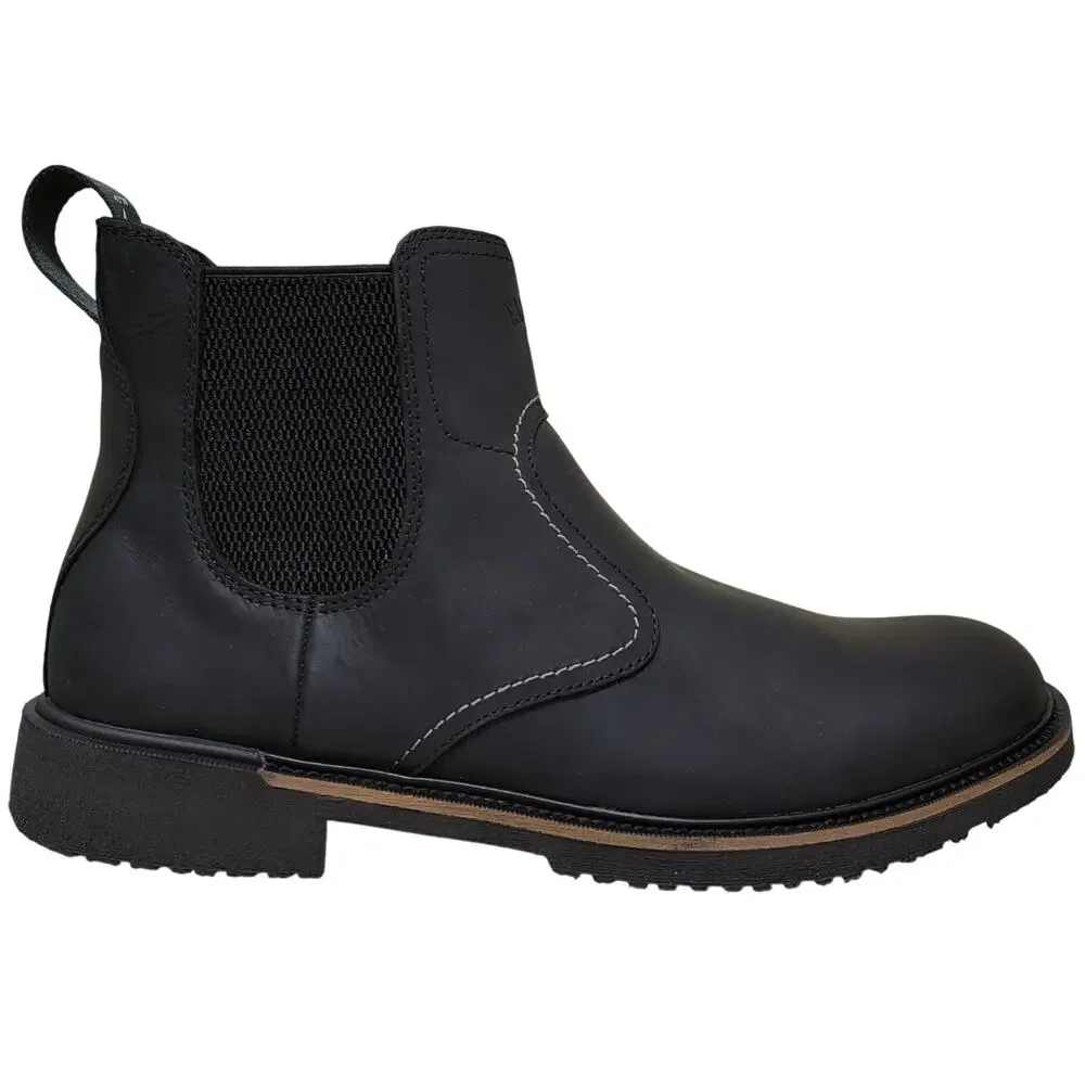 Eastland Men Chimney Pond Chelsea Ankle Boots Size US 10D Black Leather